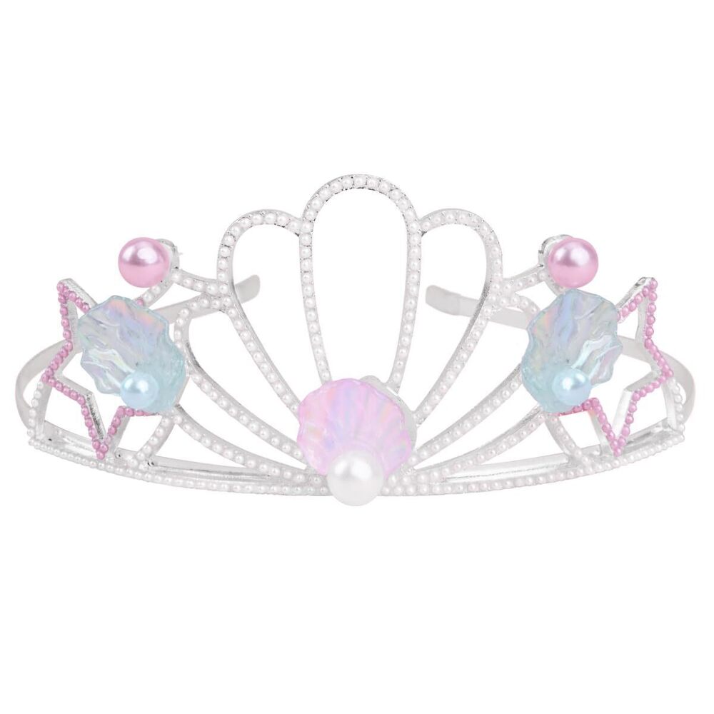 6621 Mermaid Tiara - Pastel Pearls + Lightweight Metal | Mermaid Birthday